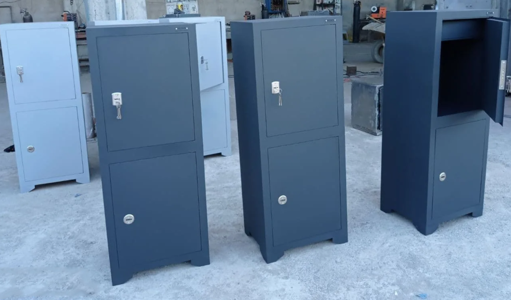 Шкаф металлический сейф 2-х ярусный ShKF 125-50-37.5